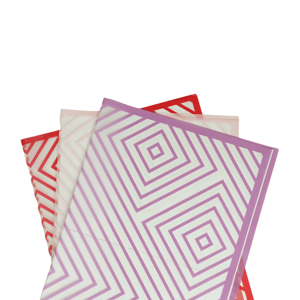 PAPEL CELOFAN TRANSPARENTE CON CUADROS