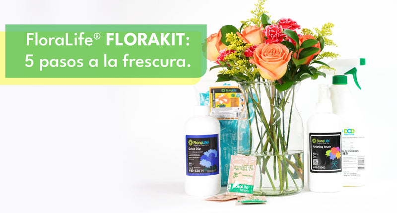 FloraLife Florakit: 5 pasos para el Cuidado de tus Flores