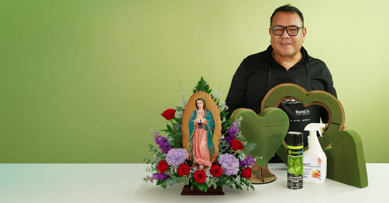 Flores para la Virgencita Morena