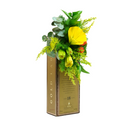 Domo de espuma floral OASIS® Deluxe con base plástica, ideal para fijar en cualquier superficie con su sistema de “desprenda y pegue” y perforaciones laterales. Caja con 12 piezas, 2.5 cm de ancho y 5 cm de diámetro.