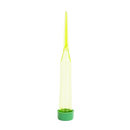 Tubito floral punta larga. • Tubo de poliestireno verde claro con casquillo verde. • Mantiene sus flores hidratadas. • Su punta larga lo fija firmemente en cualquier tipo de espuma floral. • Color verde. • Dimensiones: de 4 3/4” (12 cm). • Contenido: 1,000 piezas. - Oasis floral mexico