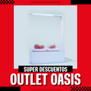 SISTEMA HIDROPONICO DE MESA CON LUZ C/SEMILLA AMARANTO ROJO Y RABANO BLANCO