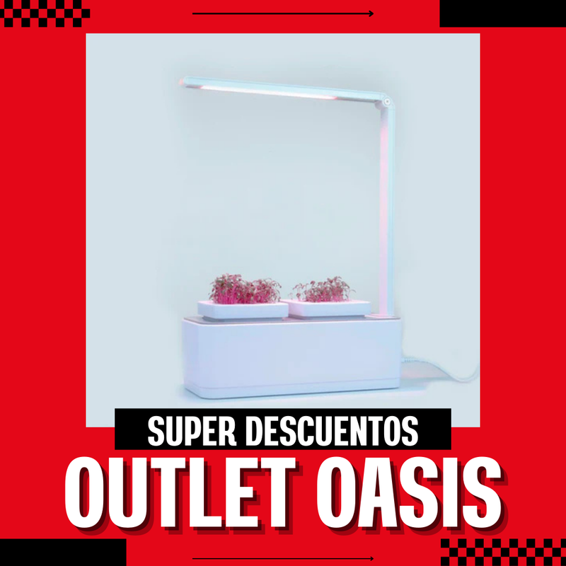 SISTEMA HIDROPONICO DE MESA CON LUZ C/SEMILLA AMARANTO ROJO Y RABANO BLANCO