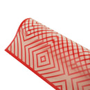 PAPEL CELOFAN TRANSPARENTE CON CUADROS