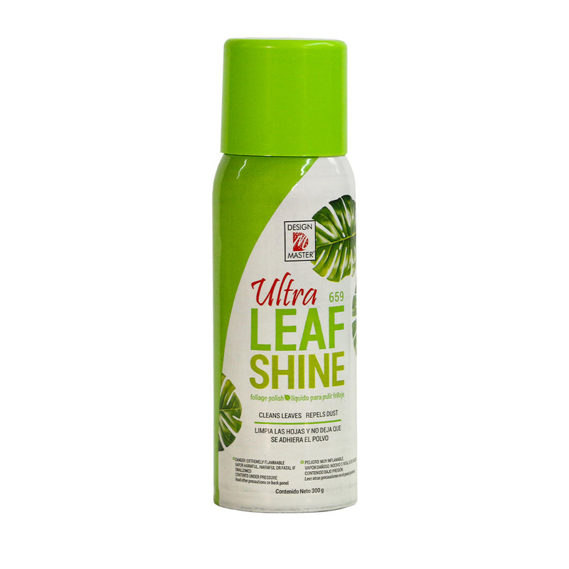 Spray limpiador y abrillantador de follajes Leafshine Design Master 300 G (400 ML). Agrega lustre natural y mantiene el follaje sin polvo.