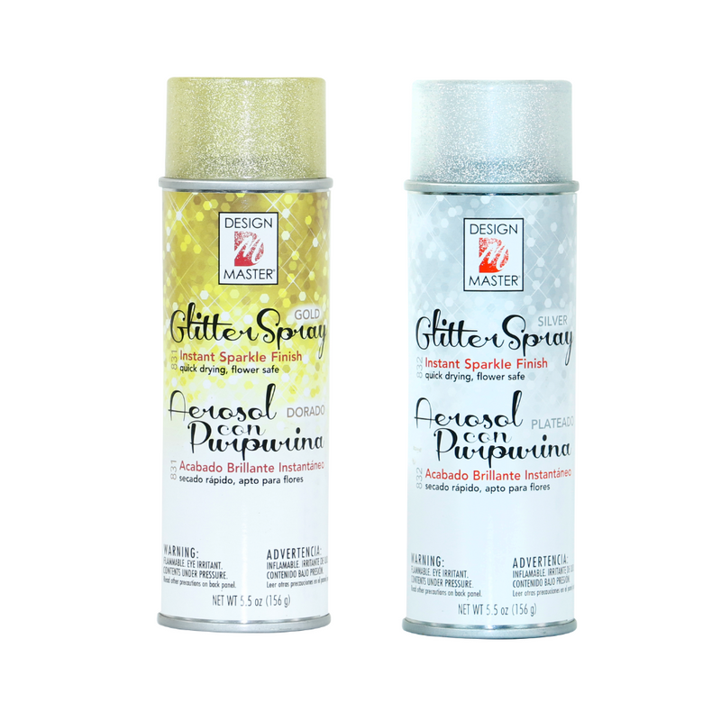 Transforma tus creaciones florales con el Spray De Diamantina. Ideal para flores, telas y más. Disponible en varios colores y fácil aplicación. 5.5 oz.