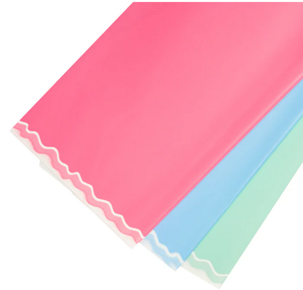 PAPEL COREANO CON ONDAS BLANCAS